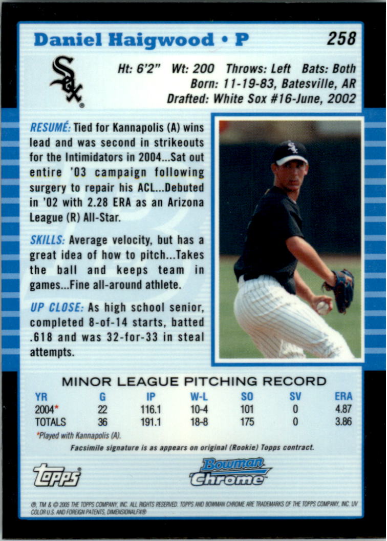 2005 Bowman Chrome Baseball Card Pick (Base) 103-330 - Picture 282 of 418