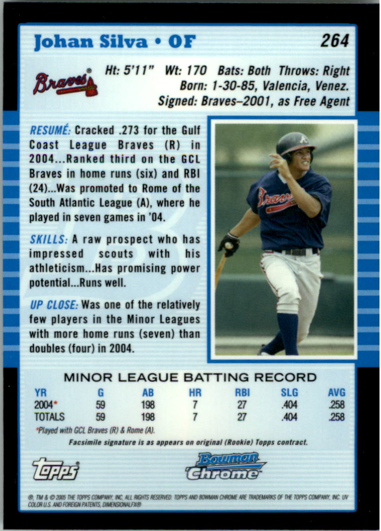 2005 Bowman Chrome Baseball Card Pick (Base) 103-330 - Picture 294 of 418