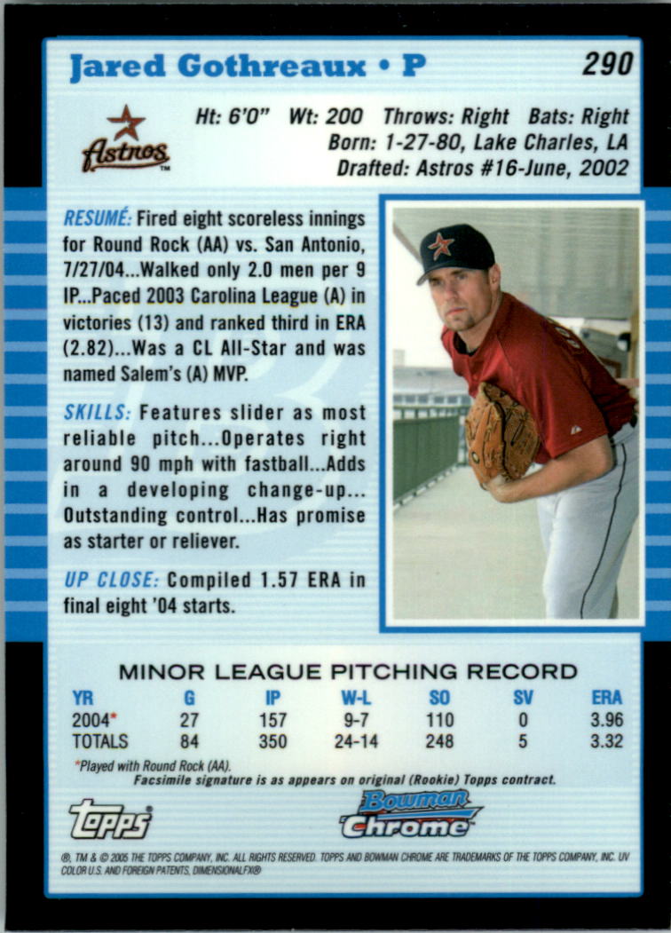 2005 Bowman Chrome Baseball Card Pick (Base) 103-330 - Picture 344 of 418