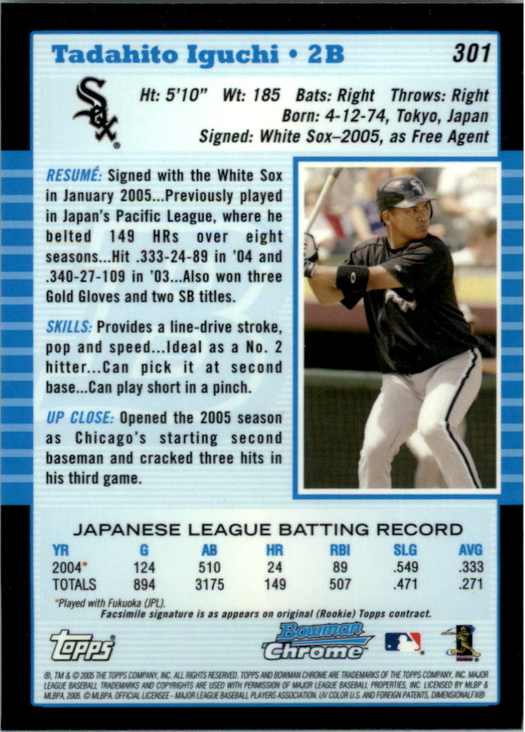 2005 Bowman Chrome Baseball Card Pick (Base) 103-330 - Picture 365 of 418