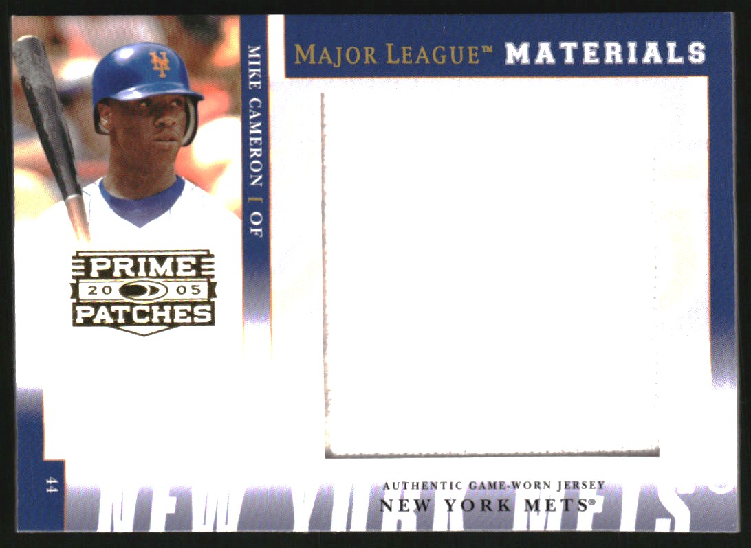 2005 Prime Patches Major League Materials Jumbo Swatch #48 Mike Cameron/222