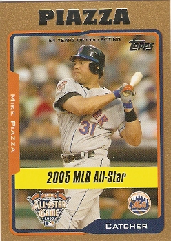 2005 Topps Update Gold #191 Mike Piazza AS