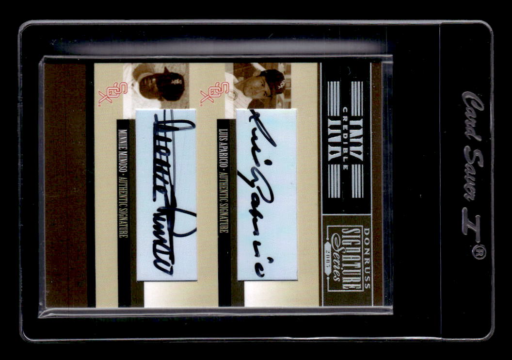 Luis Aparicio & Minnie Minoso 2005 Signature Series Ink