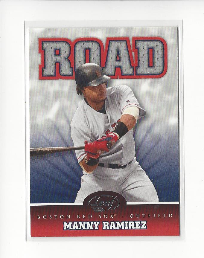 2005 Leaf Home/Road #8R Manny Ramirez R