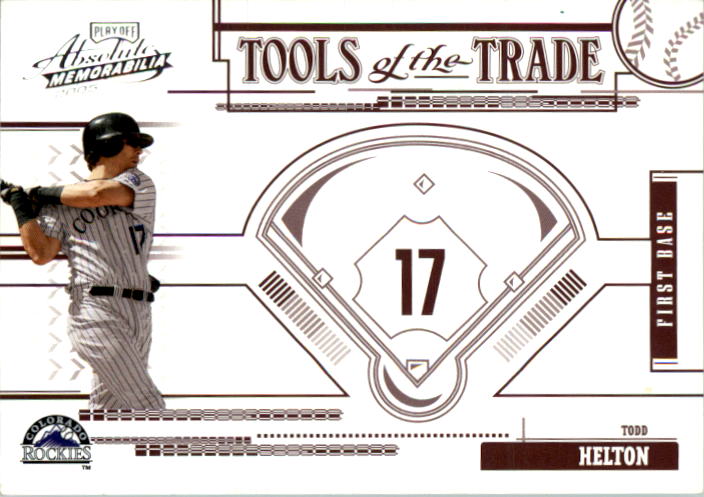 2005 Absolute Memorabilia Tools of the Trade Red #43 Todd Helton