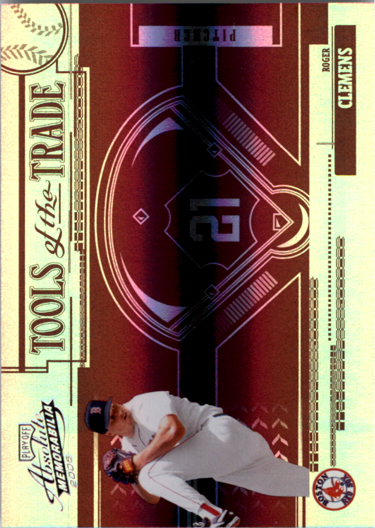 2005 Absolute Memorabilia Tools of the Trade Reverse Spectrum Red #175 Roger Clemens