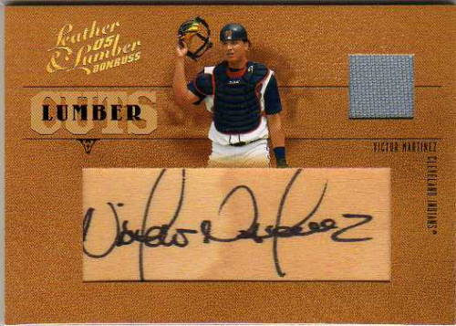2005 Leather and Lumber Leather Cuts Jersey #57 Victor Martinez/128