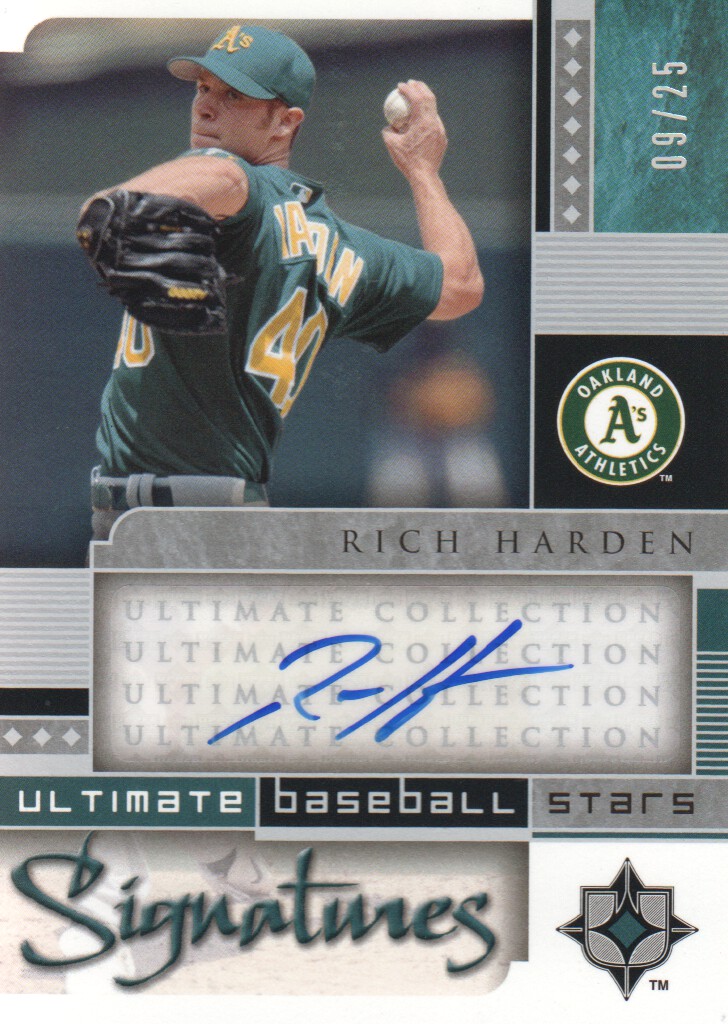 2005 Ultimate Collection Baseball Stars Signatures #RH Rich Harden/25