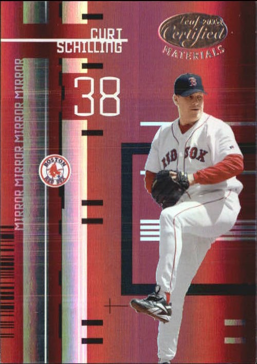 2005 Leaf Certified Materials Mirror Red #30 Curt Schilling Sox