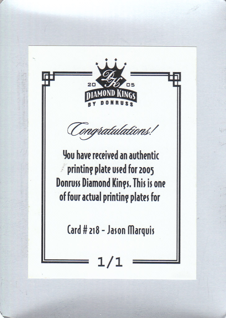 Tarjetas de béisbol Diamond Kings 2005 ""materiales - placas de impresión - autógrafo - Imagen 9 de 16