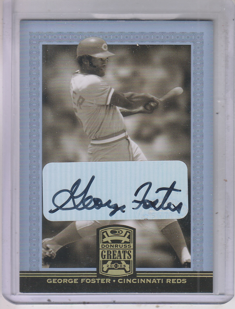 2005 Donruss Greats Signature Gold HoloFoil #31 George Foster T5