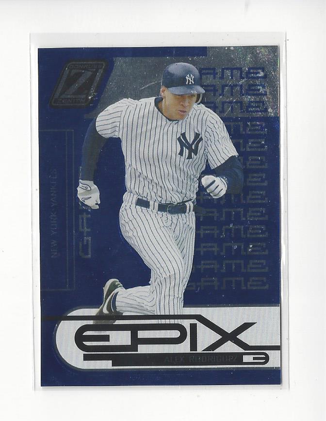 2005 Zenith Epix Blue Game #2 Alex Rodriguez