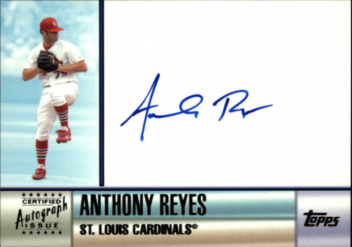 2006 Topps Autographs #ARE Anthony Reyes H