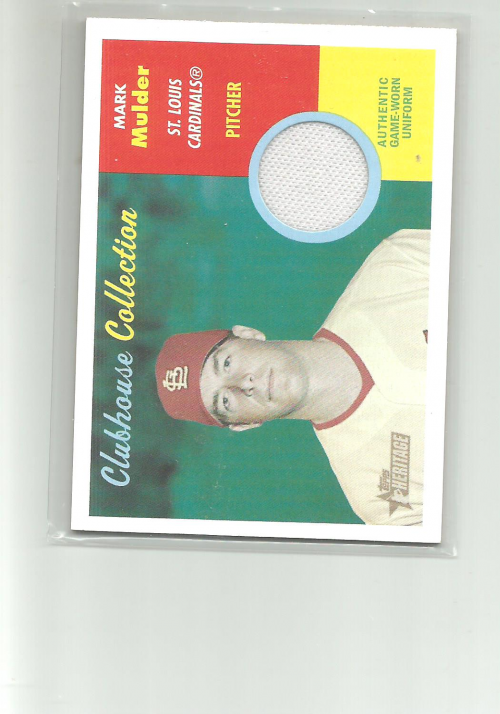 2006 Topps Heritage Clubhouse Collection Relics #MMU Mark Mulder Uni K