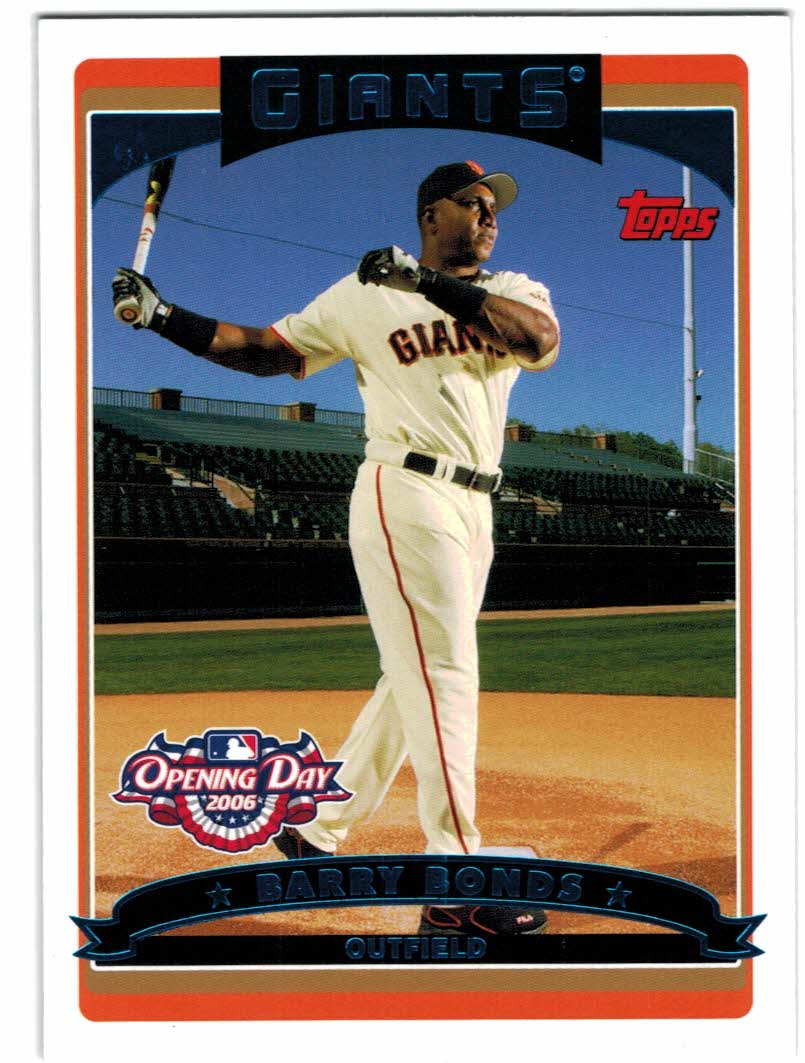 2006 Topps Opening Day #100 Barry Bonds
