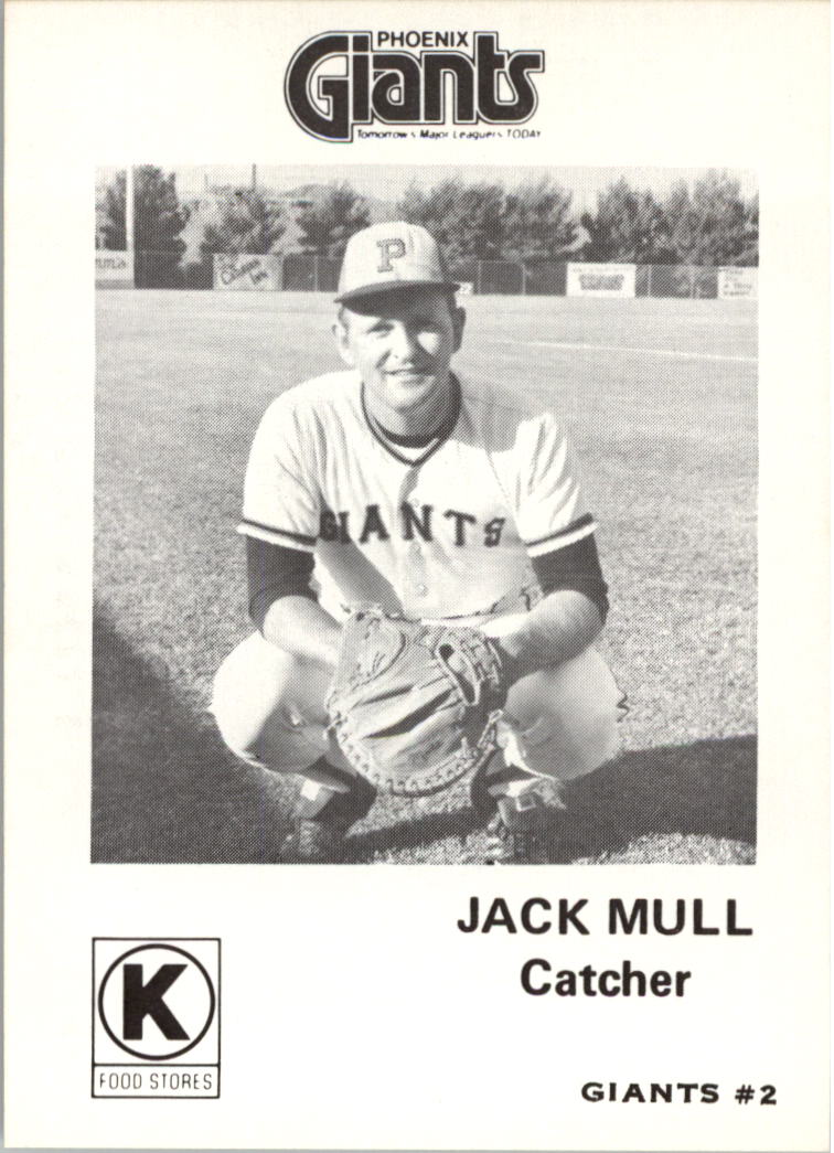 1975 Phoenix Giants Circle K #2 Jack Mull