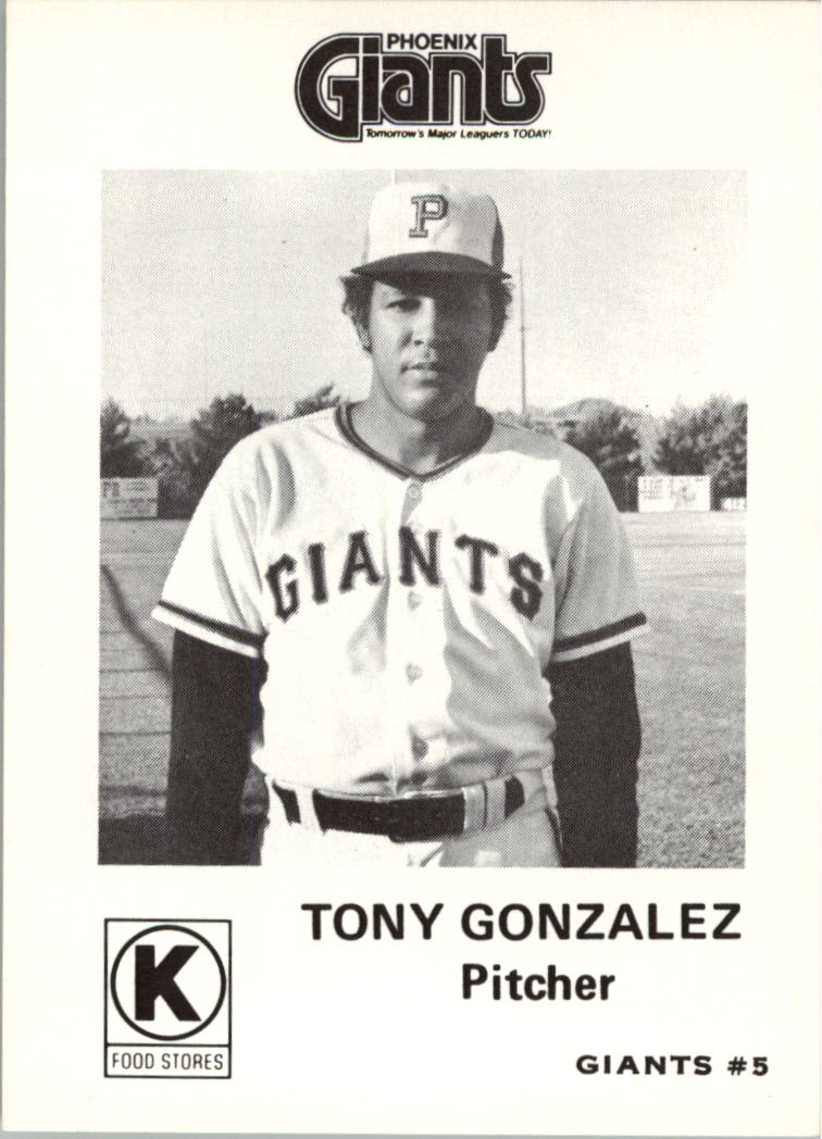 1975 Phoenix Giants Circle K #5 Tony Gonzalez