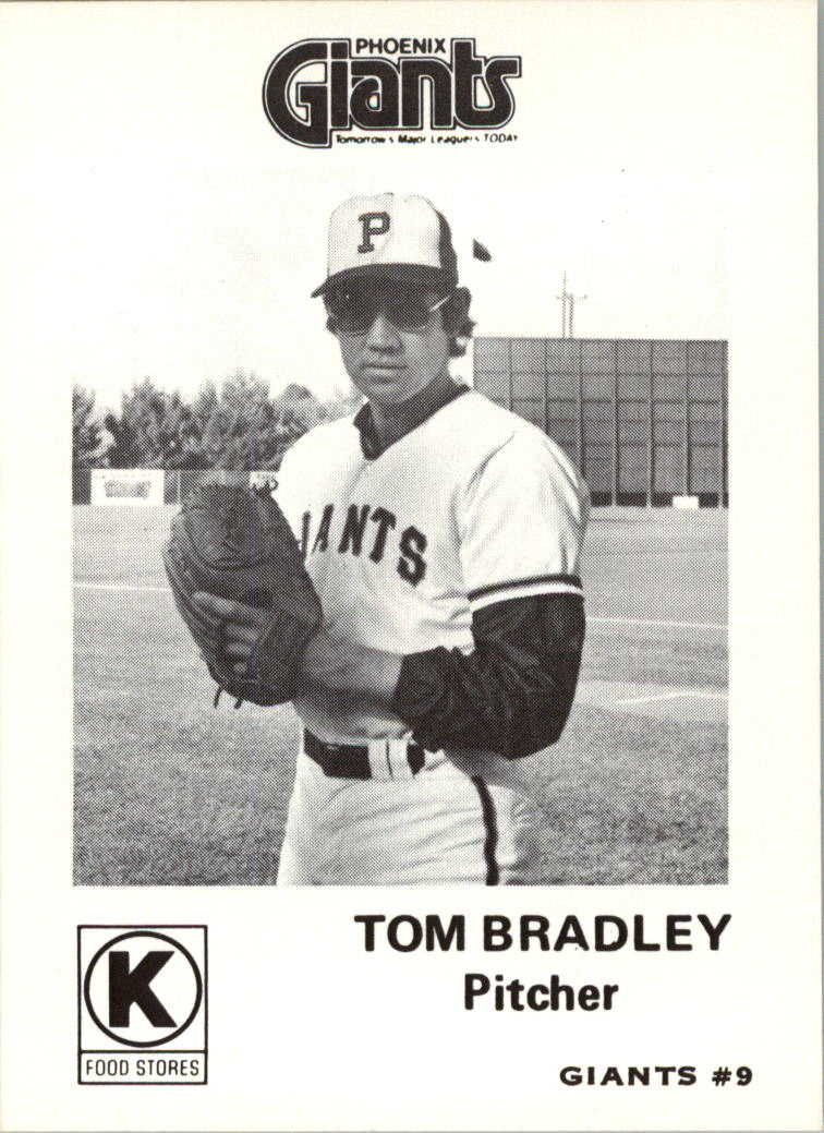 1975 Phoenix Giants Circle K #9 Tom Bradley
