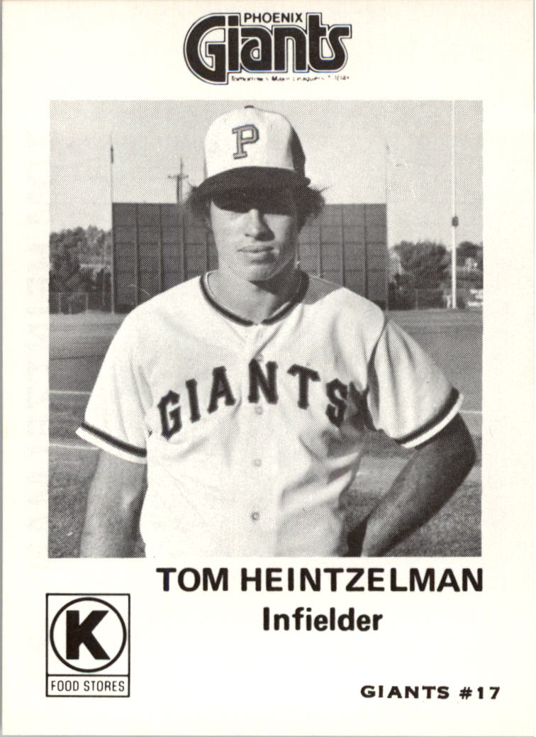 1975 Phoenix Giants Circle K #17 Tom Heintzelman