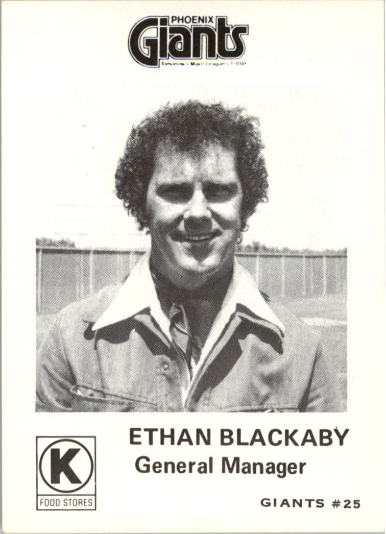 1975 Phoenix Giants Circle K #25 Ethan Blackaby GM