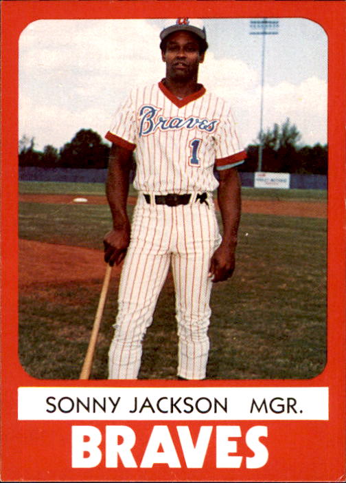 SONNY JACKSON 1983 Police SGA Hostess Coca Cola Coke Atlanta Braves  Baseball Card at 's Sports Collectibles Store