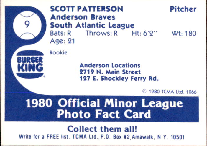 1984 Columbus Clippers Police Scott Patterson (A) Columbus