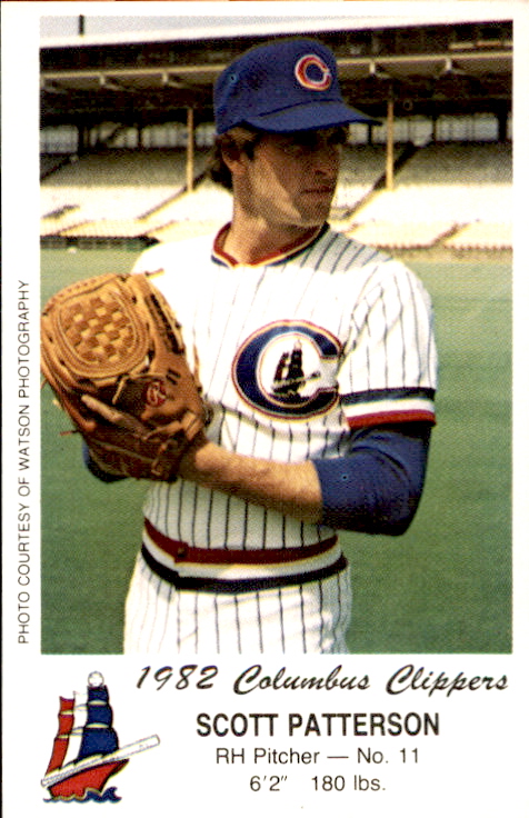 1982 Columbus Clippers Police 11 Scott Patterson 