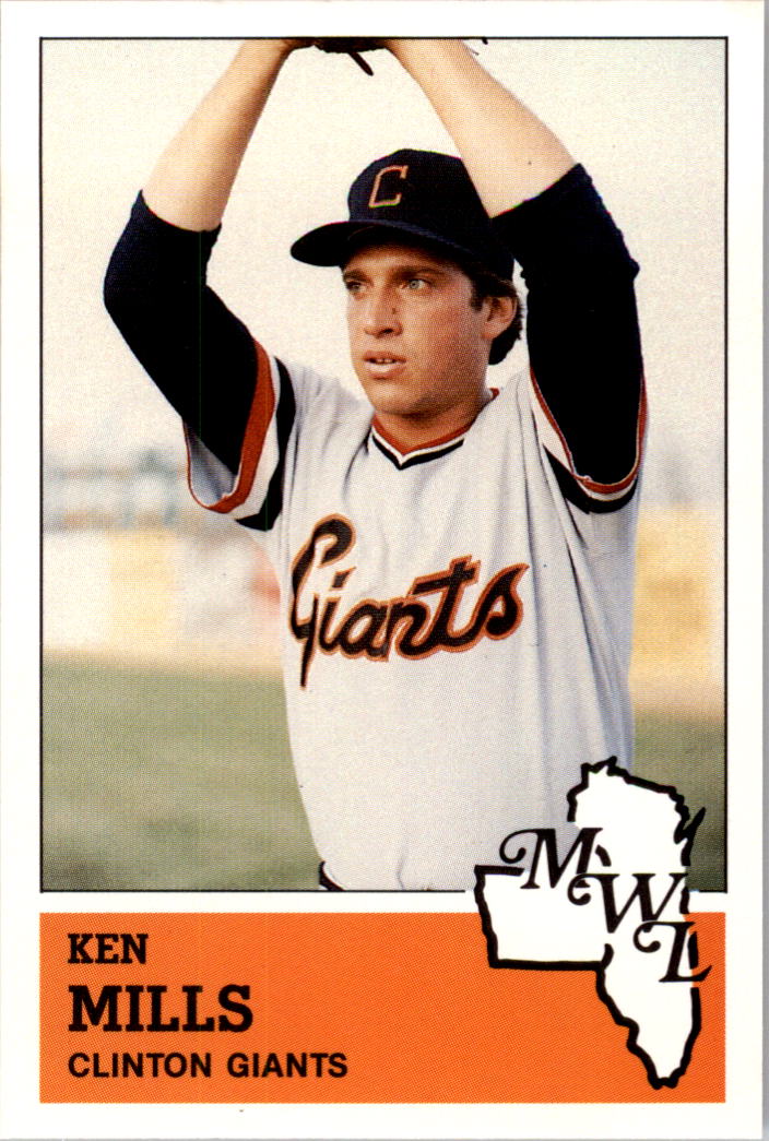 1983 Clinton Giants Fritsch #19 Ken Mills