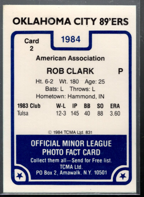 B6188- 1984 TCMA Minor League Baseball Card Group1 -You Pick- 15+ FREE US SHIP - Picture 7 of 11