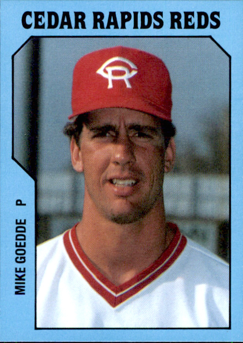 1985 Cedar Rapids Reds TCMA 8 Mike Goedde Evansville Indiana IN Baseball Card eBay