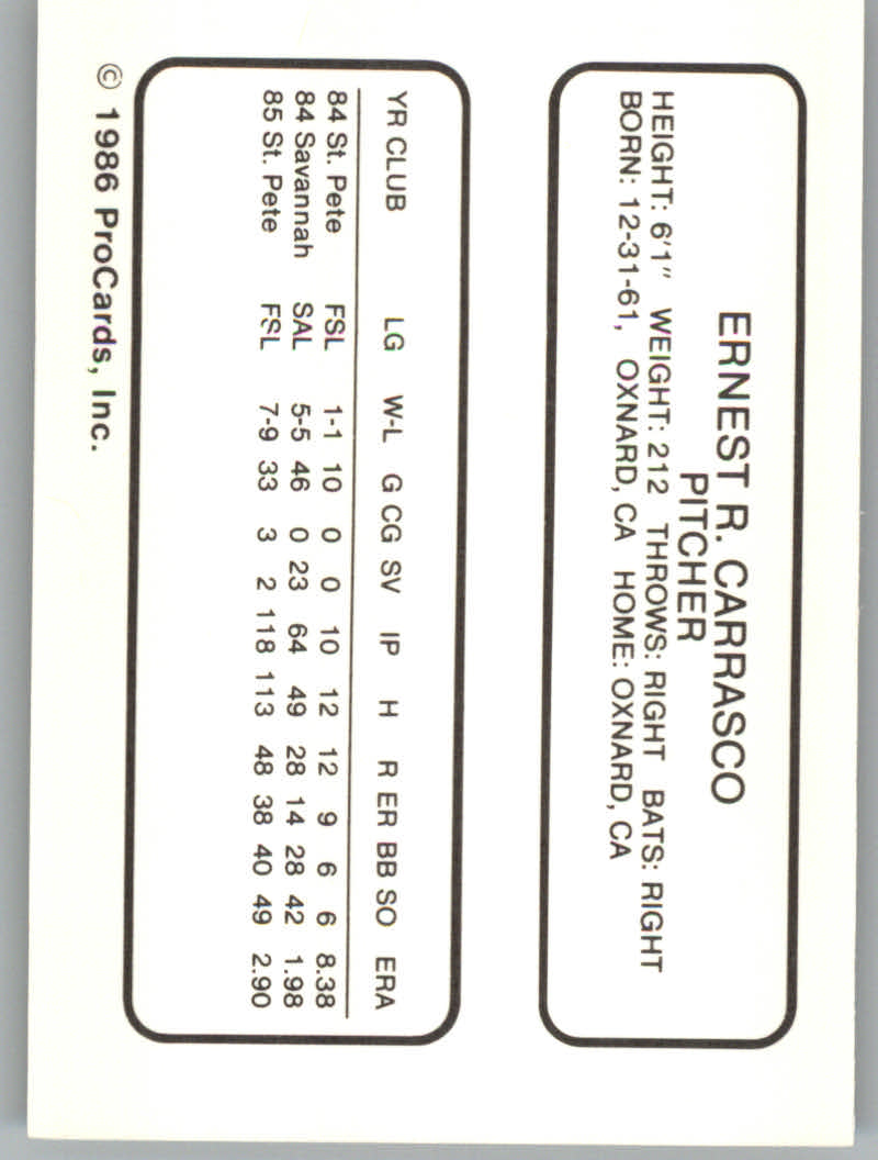 1986 Arkansas Travelers ProCards Baseball - Picture 7 of 51