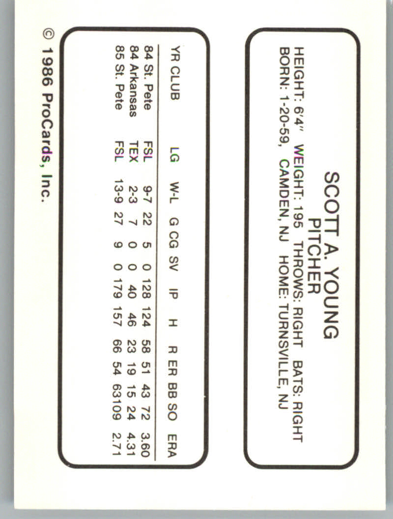 1986 Arkansas Travelers ProCards Baseball - Picture 51 of 51