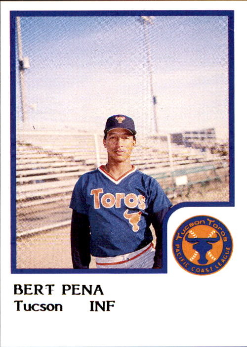 1986 Tucson Toros ProCards 18 Burt Pena Santurce Puerto Rico PR