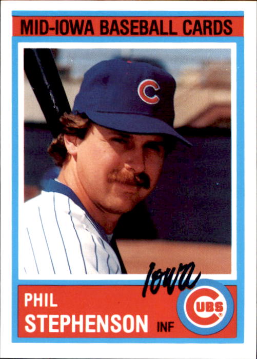 1987 Iowa Cubs Team Issue 18 Phil Stephenson NM