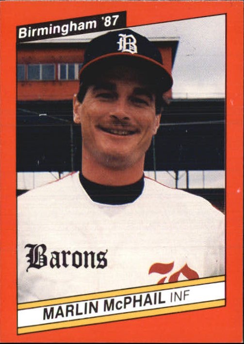 1987 Birmingham Barons Best 5 Marlin McPhail NMMT