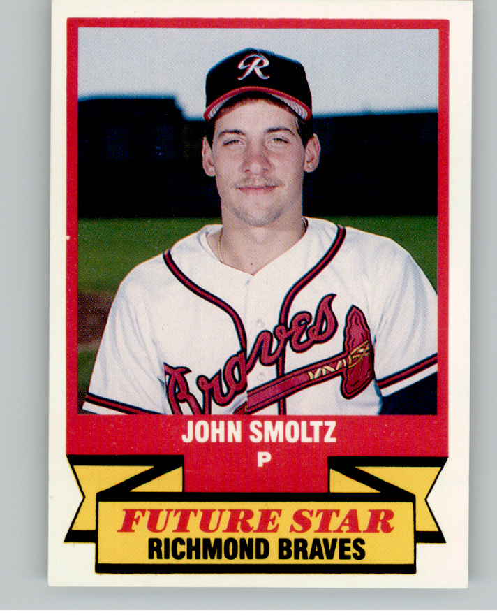 1988 Fleer #u74 John Smoltz Rookie Authentic Autograph