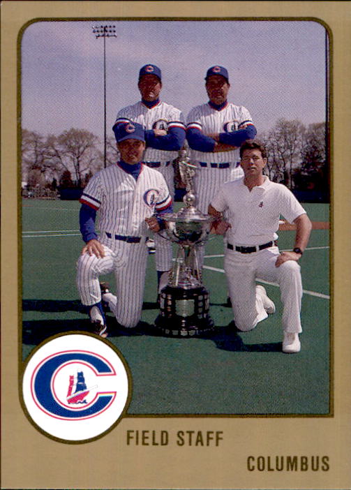 1988 Columbus Clippers ProCards #307 Champ Summers CO/Ken Rowe CO/Bucky Dent MG/Kevi