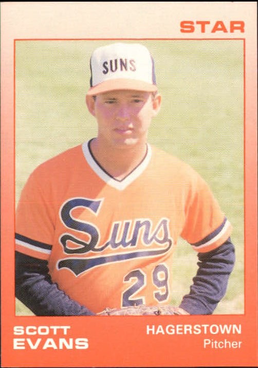 1988 Hagerstown Suns Star #5 Scott Evans - Nm-mt - Burbank Sportscards 