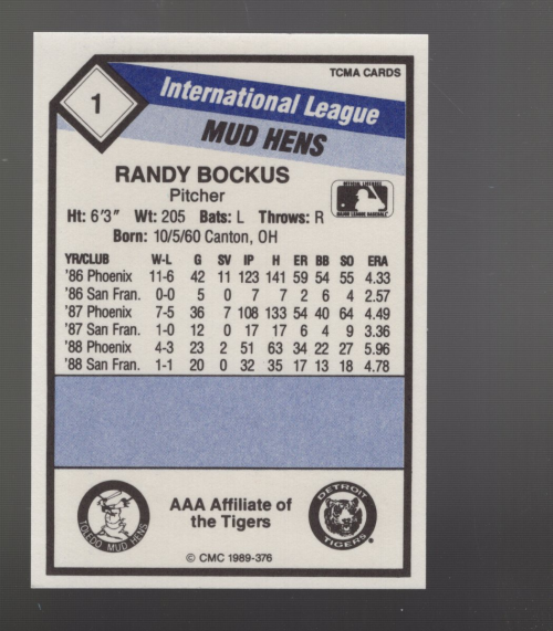 B4996- 1989 CMC Baseball Assorted Cards GROUP2 -You Pick- 15+ FREE US SHIP - Picture 155 of 247