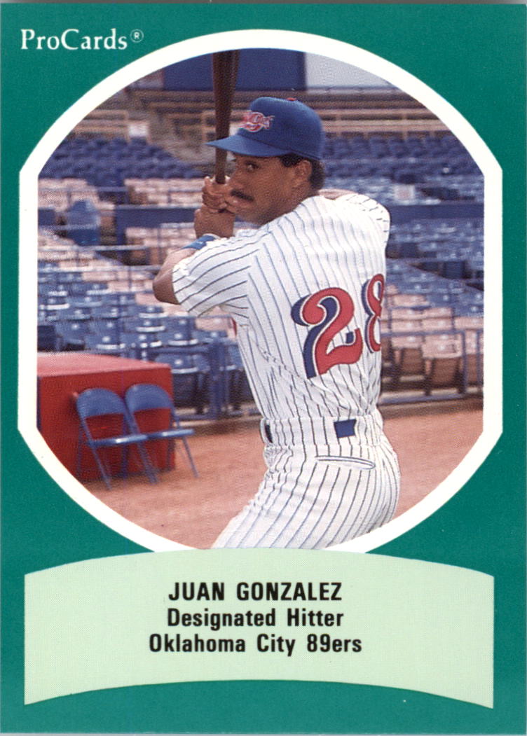 1990 Triple A All-Stars ProCards #AAA12 Juan Gonzalez