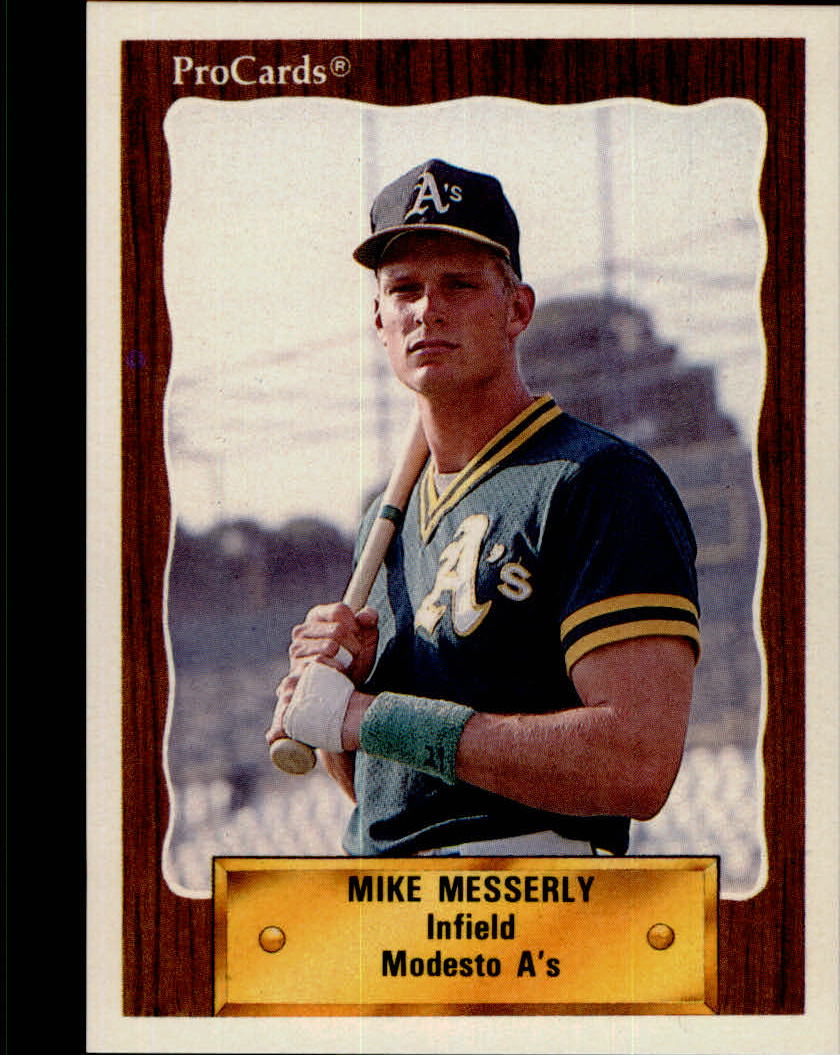 1990 Modesto A's ProCards #2221 Mike Messerly