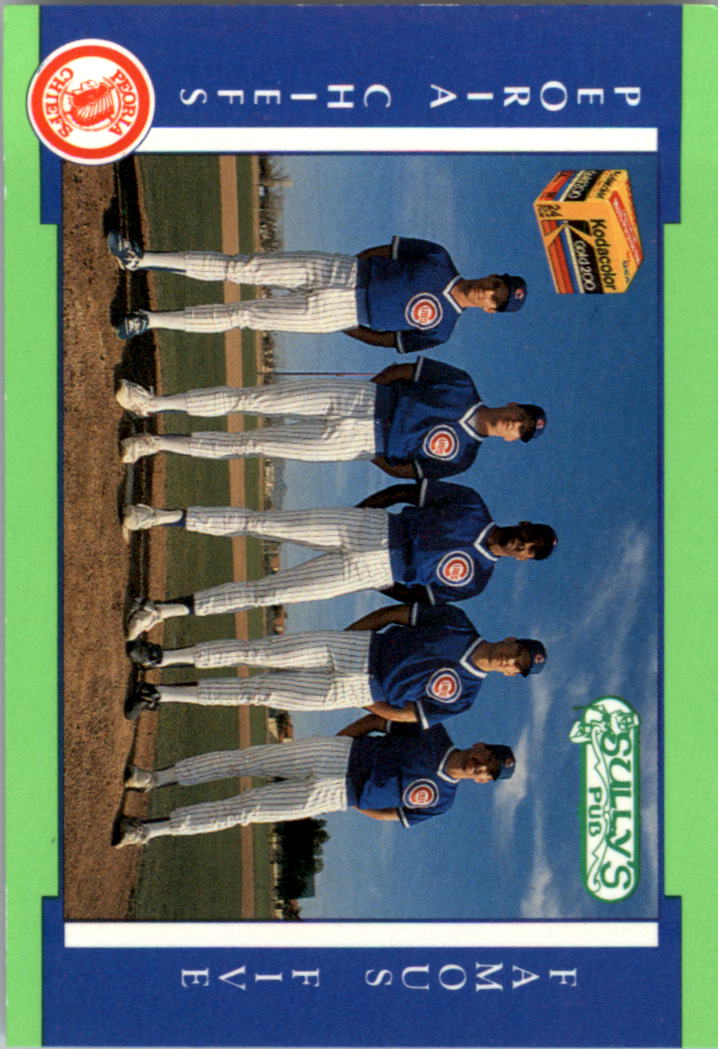 1990 Peoria Chiefs Team Issue #20 Famous Five/Greg Maddux/Jeff Hirsch/Mike Harkey