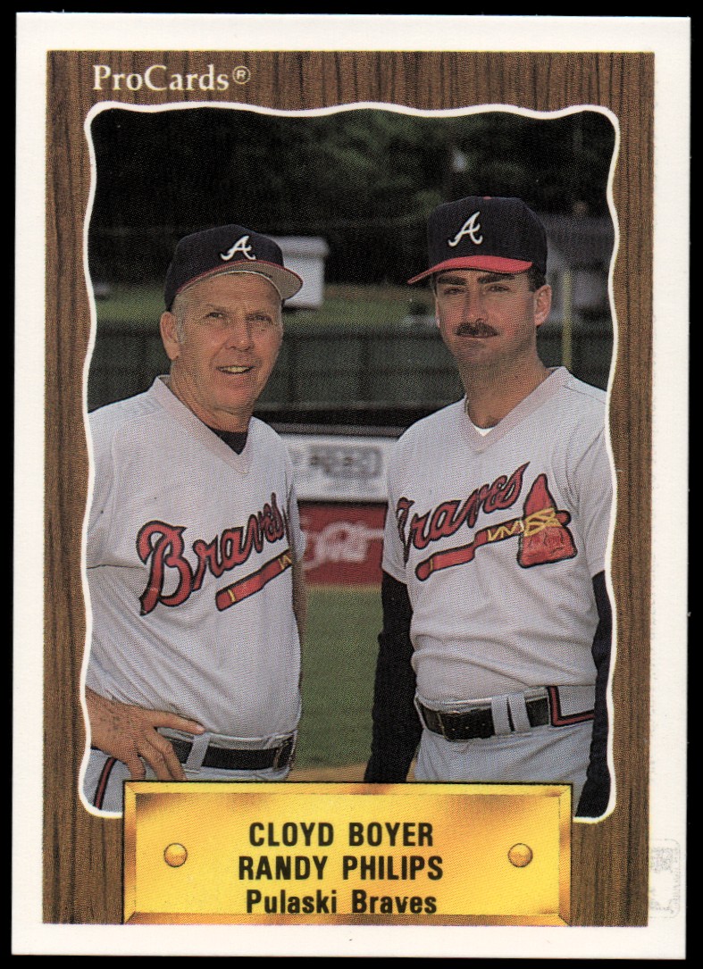 1990 Pulaski Braves ProCards #3113 Coaches/Cloyd Boyer/Randy Philips