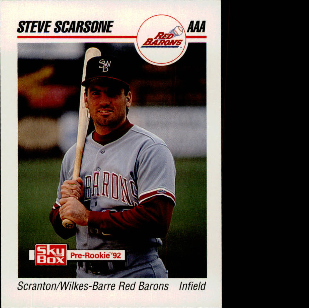 1992 Triple A All-Stars SkyBox #492 Steve Scarsone
