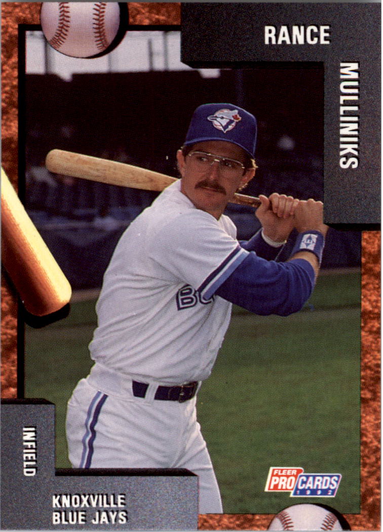 1988 Fleer Baseball Card Rance Mulliniks Toronto Blue Jays #120