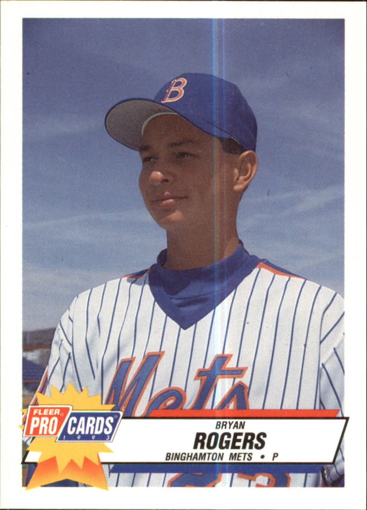 1993 Binghamton Mets Fleer/ProCards #2333 Bryan Rogers - NM-MT