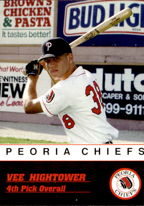 1993 Peoria Chiefs Team Issue #9 Vee Hightower - NM