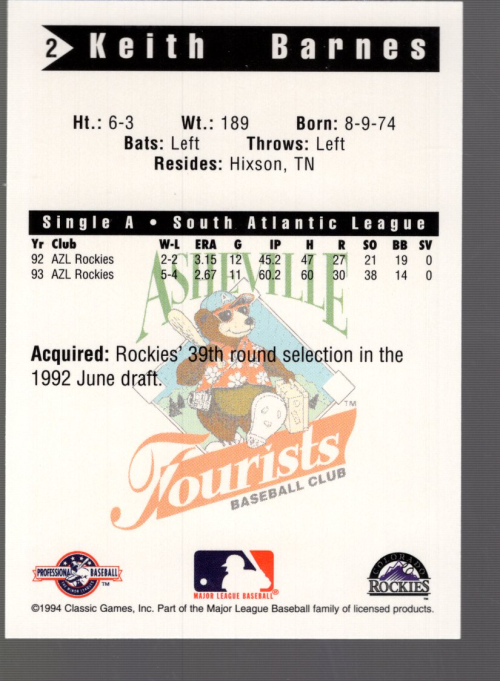 B6356- 1994 Classic Minor League Baseball Cards G1 -You Pick- 15+ FREE US SHIP - Picture 5 of 107