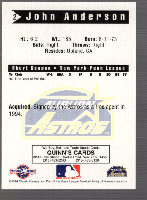 B6356- 1994 Classic Minor League Baseball Cards G1 -You Pick- 15+ FREE US SHIP - Picture 9 of 107