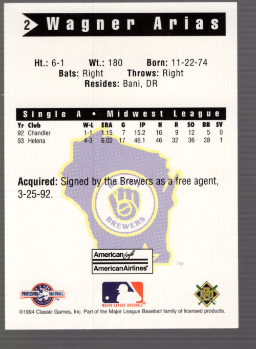 B6356- 1994 Classic Minor League Baseball Cards G1 -You Pick- 15+ FREE US SHIP - Picture 21 of 107